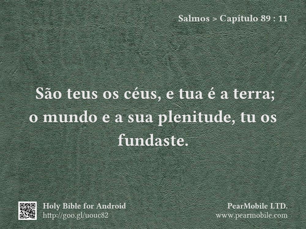 Salmos, Capítulo 89:11